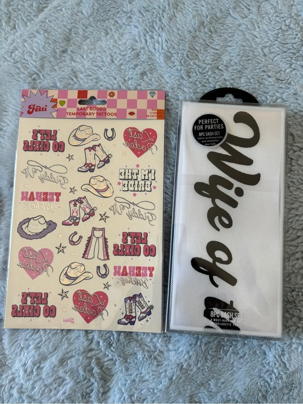 NWT Bachelorette Sashes and Temp Tattoos